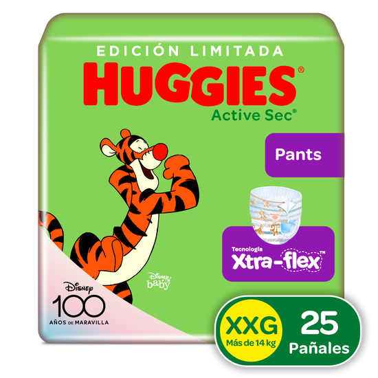 Pantaloncitos Huggies Active Sec Etapa 5/XXG 25uds
